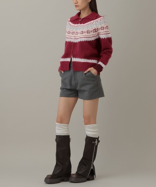 3.3 Field Trip （3.3フィールドトリップ）の「3.3 Field Trip／ノルディックZIPプルオーバー（ニット/セーター・レディース・その他1/ベージュ/グレー・FREE）」の18枚目の写真