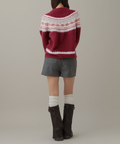 3.3 Field Trip （3.3フィールドトリップ）の「3.3 Field Trip／ノルディックZIPプルオーバー（ニット/セーター・レディース・その他1/ベージュ/グレー・FREE）」の19枚目の写真