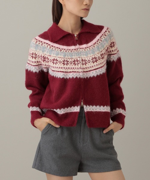 3.3 Field Trip （3.3フィールドトリップ）の「3.3 Field Trip／ノルディックZIPプルオーバー（ニット/セーター・レディース・その他1/ベージュ/グレー・FREE）」の20枚目の写真