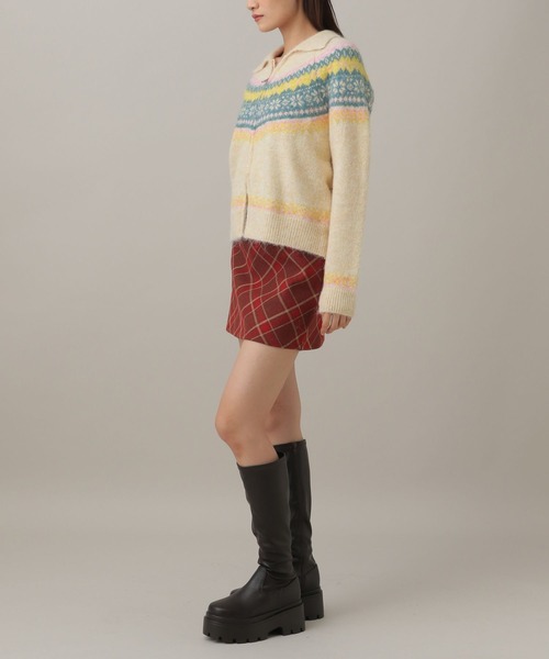 3.3 Field Trip （3.3フィールドトリップ）の「3.3 Field Trip／ノルディックZIPプルオーバー（ニット/セーター・レディース・その他1/ベージュ/グレー・FREE）」の8枚目の写真