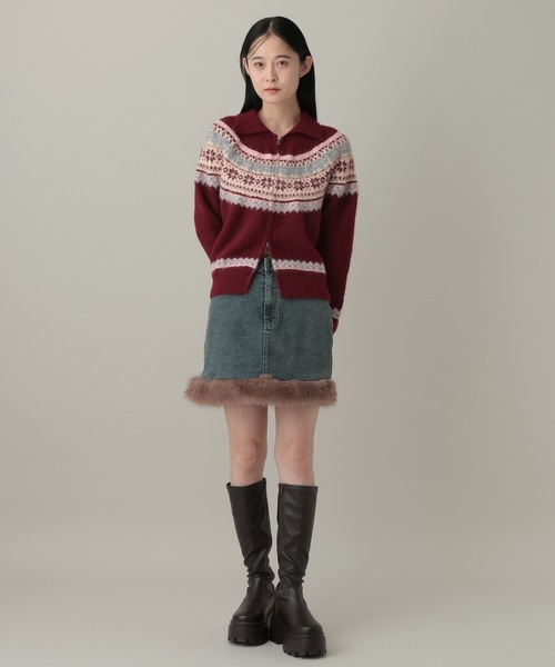 3.3 Field Trip （3.3フィールドトリップ）の「3.3 Field Trip／ノルディックZIPプルオーバー（ニット/セーター・レディース・その他1/ベージュ/グレー・FREE）」の12枚目の写真