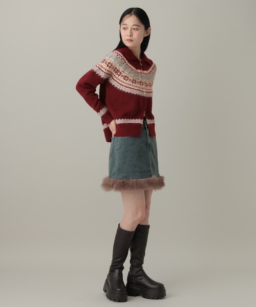 3.3 Field Trip （3.3フィールドトリップ）の「3.3 Field Trip／ノルディックZIPプルオーバー（ニット/セーター・レディース・その他1/ベージュ/グレー・FREE）」の14枚目の写真