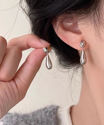 YU-KA:ドロップモチーフ 2WAYスタッドピアス drop motif 2way stud pierce
