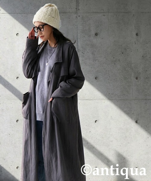 antiqua（アンティカ）の「ニット帽（ニットキャップ/ビーニー・レディース・ブラック/アイボリー・FREE）」の3枚目の写真