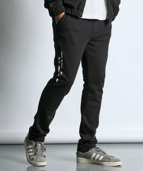 The DUFFER of ST.GEORGE(ザダファーオブセントジョージ)の「【WEB限定アイテム】〔BLACK LABEL〕"A-PACK" SETUP SWEAT PANTS:セットアップ スウェットパンツ/丈長め(スウェットパンツ・メンズ・ブラック・X-LARGE/LARGE/MEDIUM/SMALL)」の3枚目の写真