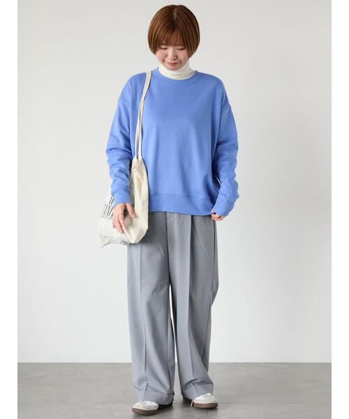 Lugnoncure（ルノンキュール）の「裾ダブルウエストタックパンツ（その他パンツ・レディース・キャメル/チャコールグレー/グレー・F）」の21枚目の写真