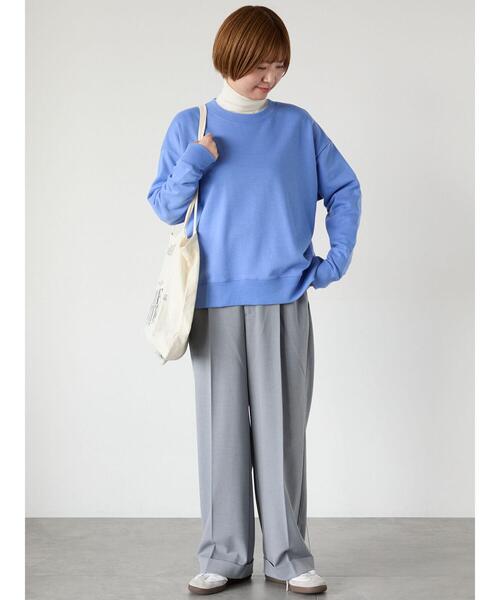 Lugnoncure（ルノンキュール）の「裾ダブルウエストタックパンツ（その他パンツ・レディース・キャメル/チャコールグレー/グレー・F）」の4枚目の写真