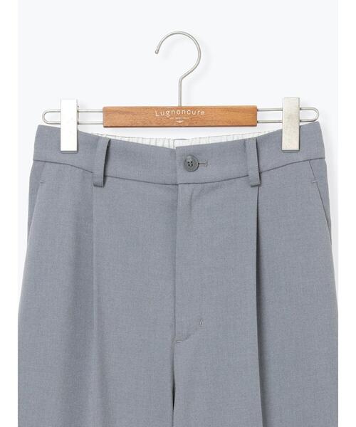 Lugnoncure（ルノンキュール）の「裾ダブルウエストタックパンツ（その他パンツ・レディース・キャメル/チャコールグレー/グレー・F）」の13枚目の写真