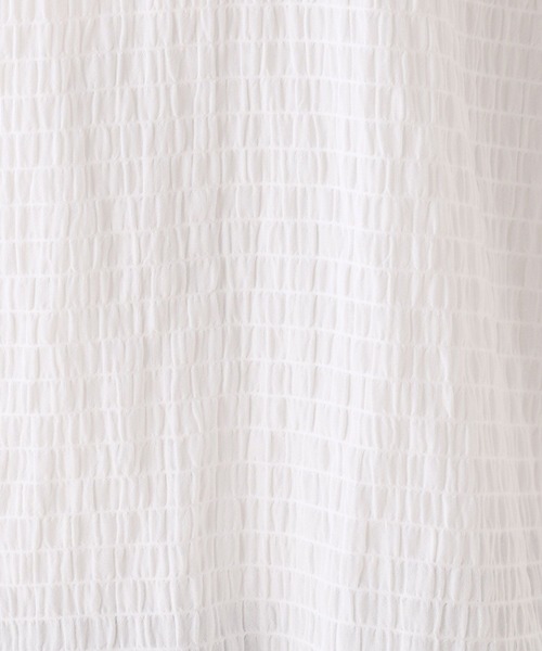 Elura（エルーラ）の「≪入卒/セレモニー/通勤≫スタンドネックブラウス/602136（シャツ/ブラウス・レディース・ホワイト/ネイビー・FREE）」の13枚目の写真