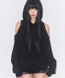 ILLIGO（イリゴ）の「129 Cutout Overfit Hoodie Black（スウェット）」
