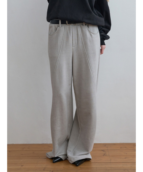 Kijun(キジュン)の「Panel Line Sweat Pants Light Grey(スウェットパンツ・レディース・その他・SMALL/MEDIUM)」の1枚目の写真