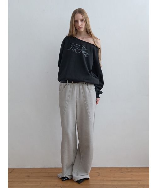 Kijun(キジュン)の「Panel Line Sweat Pants Light Grey(スウェットパンツ・レディース・その他・SMALL/MEDIUM)」の3枚目の写真