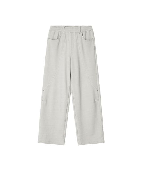 Kijun(キジュン)の「Panel Line Sweat Pants Light Grey(スウェットパンツ・レディース・その他・SMALL/MEDIUM)」の2枚目の写真