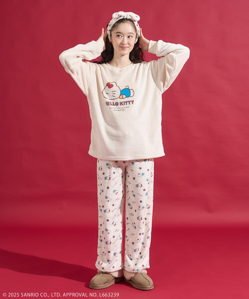セール】SANRIO/サンリオ 「HELLO KITTY」 ヘアバンド付き パジャマ