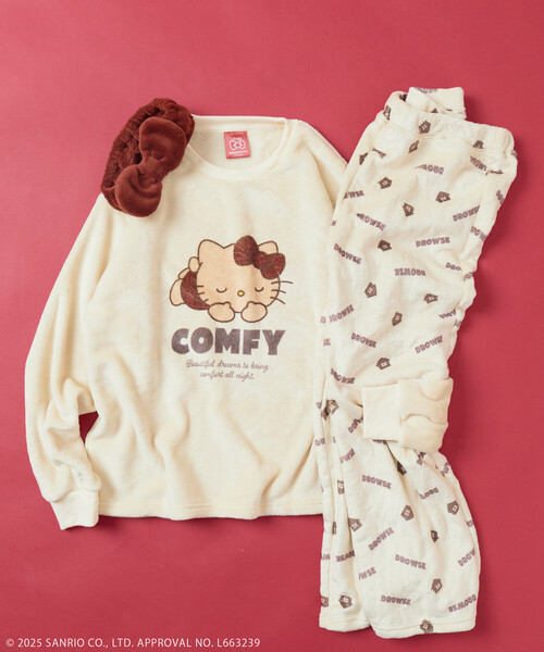 セール】SANRIO/サンリオ 「HELLO KITTY」 ヘアバンド付き パジャマ