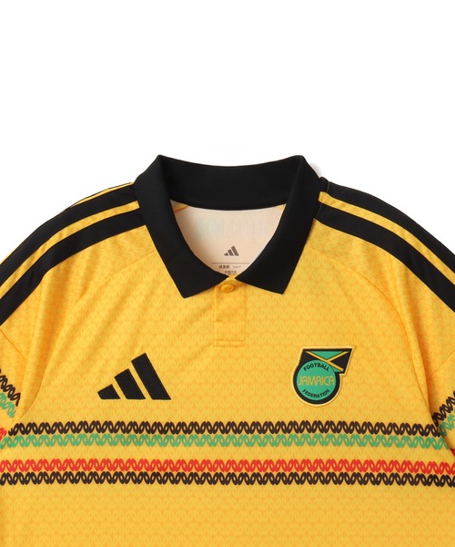 adidas(アディダス)の「adidas JAMAICA 26 X BOB MARLEY HOME JERSEY / アディダス ジャマイカ26 × ボブマーリー ホーム ジャージ(ジャージ・メンズ・ゴールド・M/S/XXL/XL/L)」の4枚目の写真