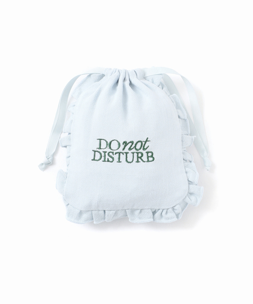 SLOBE IENA（スローブイエナ）の「LOUNA SLOBE別注 巾着ポーチ（ポーチ・レディース・ホワイト/ネイビー/スカイブルー・FREE）」の10枚目の写真