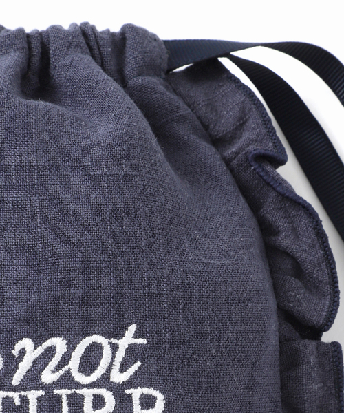 SLOBE IENA（スローブイエナ）の「LOUNA SLOBE別注 巾着ポーチ（ポーチ・レディース・ホワイト/ネイビー/スカイブルー・FREE）」の19枚目の写真