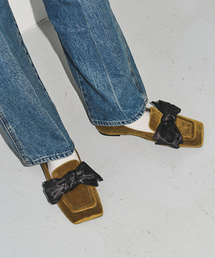 GRISE | GRISEワイドスクエアビッグリボンローファー(ローファー)