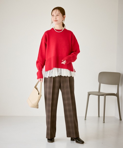 ROPE' PICNIC（ロペピクニック）の「レースドッキングチュールビスチェ（キャミソール・レディース・ホワイト・FREE）」の2枚目の写真