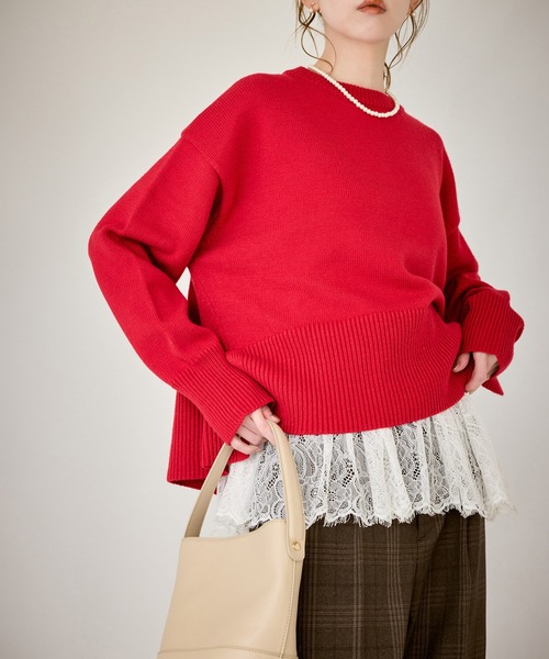 ROPE' PICNIC（ロペピクニック）の「レースドッキングチュールビスチェ（キャミソール・レディース・ホワイト・FREE）」の5枚目の写真