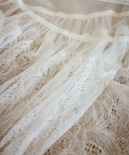 ROPE' PICNIC（ロペピクニック）の「レースドッキングチュールビスチェ（キャミソール・レディース・ホワイト・FREE）」の21枚目の写真