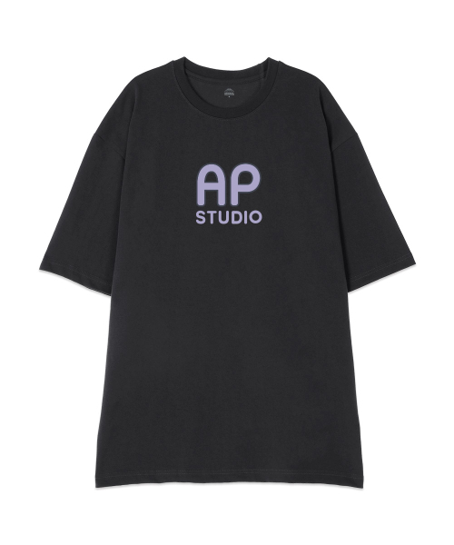 ASTRAL PROJECTION（アストラルプロジェクション）の「[オーバーサイズ]エイピエイピ13番手コットンラウンドネック半袖Tシャツ_チャコール（Tシャツ/カットソー・メンズ・その他・X-LARGE/XX-LARGE/LARGE/MEDIUM）」の2枚目の写真