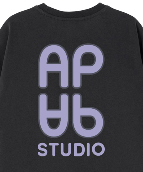 ASTRAL PROJECTION（アストラルプロジェクション）の「[オーバーサイズ]エイピエイピ13番手コットンラウンドネック半袖Tシャツ_チャコール（Tシャツ/カットソー・メンズ・その他・X-LARGE/XX-LARGE/LARGE/MEDIUM）」の4枚目の写真