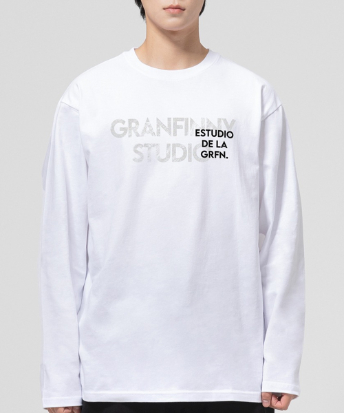 GRANFINNY（グランフィニ）の「スタジオレギュラーロングスリーブ - ホワイト（Tシャツ/カットソー・レディース・ホワイト・LARGE/X-LARGE/MEDIUM）」の3枚目の写真