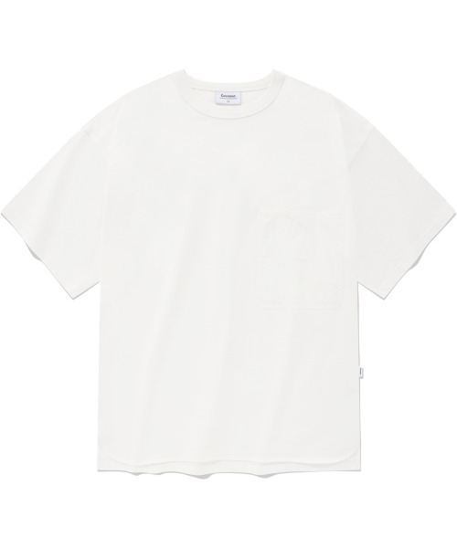 COVERNAT(カバーナット)の「ウーブンミックスTシャツホワイト(Tシャツ/カットソー・レディース・その他・SMALL/MEDIUM)」の1枚目の写真