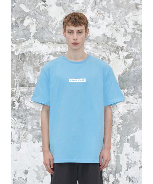 LIMELIGHT APPAREL(ライムライトアパレル)の「アパレルボックスロゴTシャツ(スカイブルー/ホワイト)(Tシャツ/カットソー・メンズ・その他・SMALL/MEDIUM/LARGE/X-LARGE)」の1枚目の写真