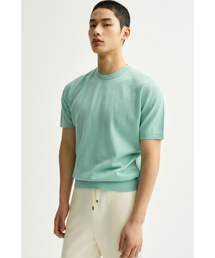 IOLO（イオロ）の「シルクブレンドハーフラウンド_ミント（Tシャツ/カットソー）」