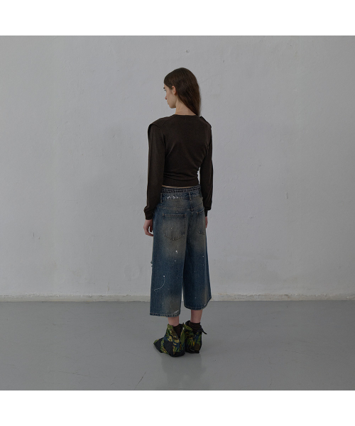 LCDC TM(エルシーディーシーティーエム)の「WASHED BERMUDA DENIM PANTS (BLUE)(デニムパンツ・レディース・その他・SMALL/MEDIUM)」の2枚目の写真