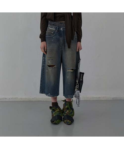LCDC TM(エルシーディーシーティーエム)の「WASHED BERMUDA DENIM PANTS (BLUE)(デニムパンツ・レディース・その他・SMALL/MEDIUM)」の4枚目の写真