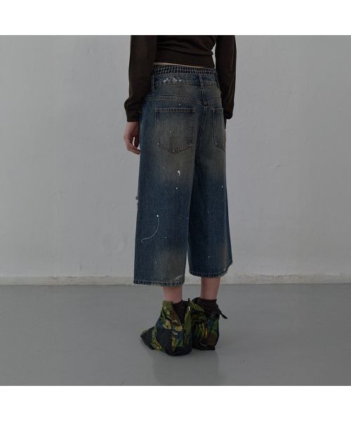 LCDC TM(エルシーディーシーティーエム)の「WASHED BERMUDA DENIM PANTS (BLUE)(デニムパンツ・レディース・その他・SMALL/MEDIUM)」の6枚目の写真