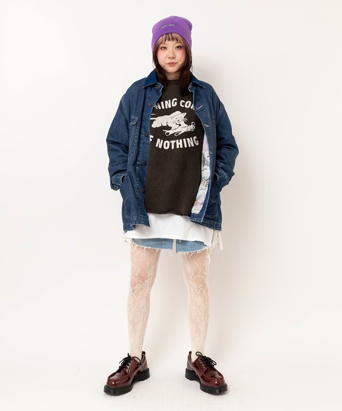 RNA(アールエヌエー)の「M2589 USEDライクサイドスリットトレーナー(Tシャツ/カットソー・レディース・ブラック/オレンジ/グリーン・MEDIUM)」の12枚目の写真