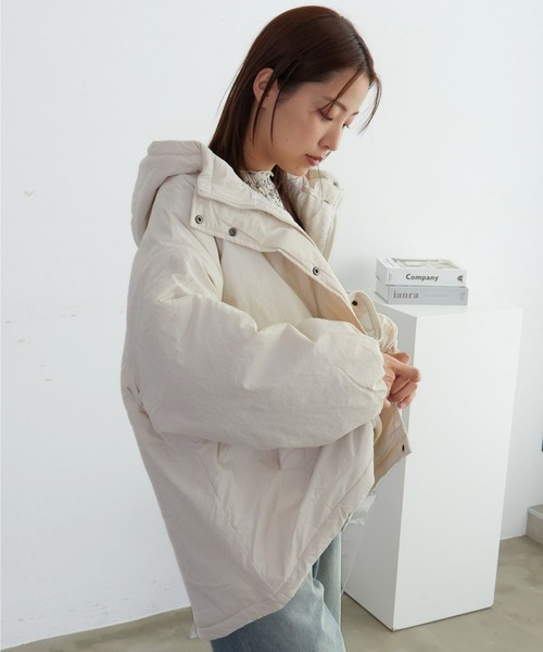 almo（アルモ）の「【TUNE】ロングダウンジャケット（ダウンジャケット/コート・レディース・ブラック/ホワイト・FREE）」の9枚目の写真