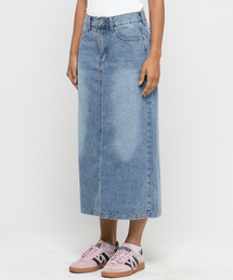 CHAMBROS（チャンブロス）の「ウィメンズベーシックコットンデニムロングスカート[ライトブルー]（スカート）」