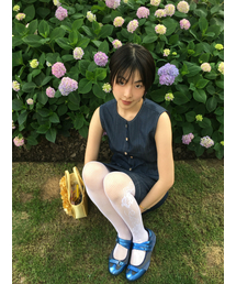 DENIM SLEEVELESS SHIRT_BLUE
