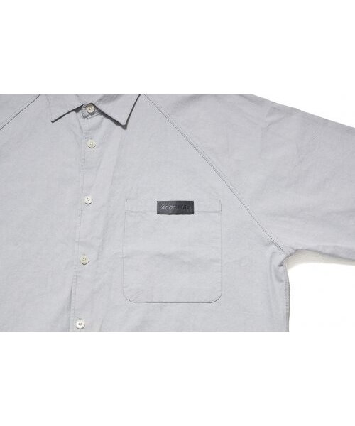 APOSTROPHE COMMA(アポストロフィコンマ)の「ACOMMA レザー パッチ オーバーサイズ シャツジャケット(ブラック)(シャツ/ブラウス・レディース・ブラック・FREE)」の5枚目の写真