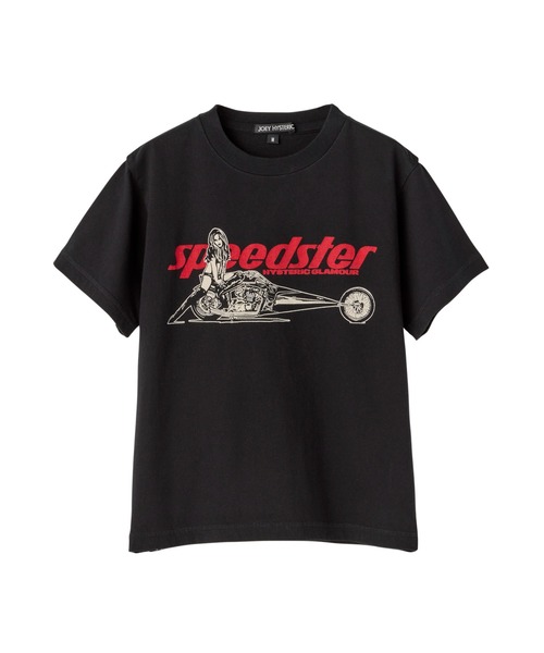 JOEY HYSTERIC(ジョーイヒステリック)の「SPEEDSTER 半袖Tシャツ(Tシャツ/カットソー・キッズ・ブラック/ホワイト系その他2・MEDIUM/SMALL)」の2枚目の写真