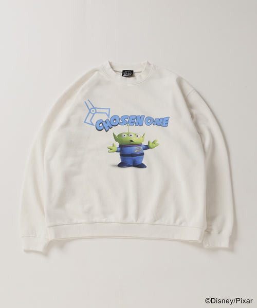 JOURNAL STANDARD（ジャーナルスタンダード）の「TOY STORY / トイ ストーリー for JOURNAL STANDARD プリント スウェット（スウェット・メンズ・ホワイト/ライトグリーン/ブラック×ブラック/ブラック系その他/オレンジ/ブラックミックス・LARGE/MEDIUM）」の2枚目の写真