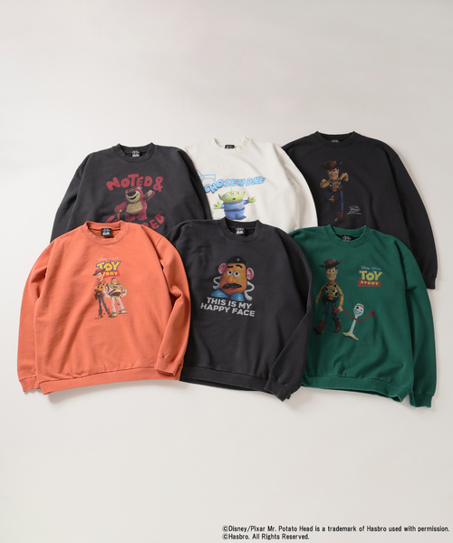 JOURNAL STANDARD（ジャーナルスタンダード）の「TOY STORY / トイ ストーリー for JOURNAL STANDARD プリント スウェット（スウェット・メンズ・ホワイト/ライトグリーン/ブラック×ブラック/ブラック系その他/オレンジ/ブラックミックス・LARGE/MEDIUM）」の7枚目の写真