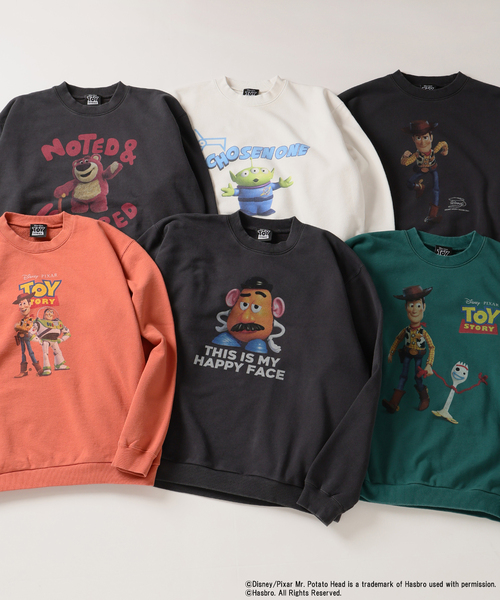 JOURNAL STANDARD（ジャーナルスタンダード）の「TOY STORY / トイ ストーリー for JOURNAL STANDARD プリント スウェット（スウェット・メンズ・ホワイト/ライトグリーン/ブラック×ブラック/ブラック系その他/オレンジ/ブラックミックス・LARGE/MEDIUM）」の8枚目の写真