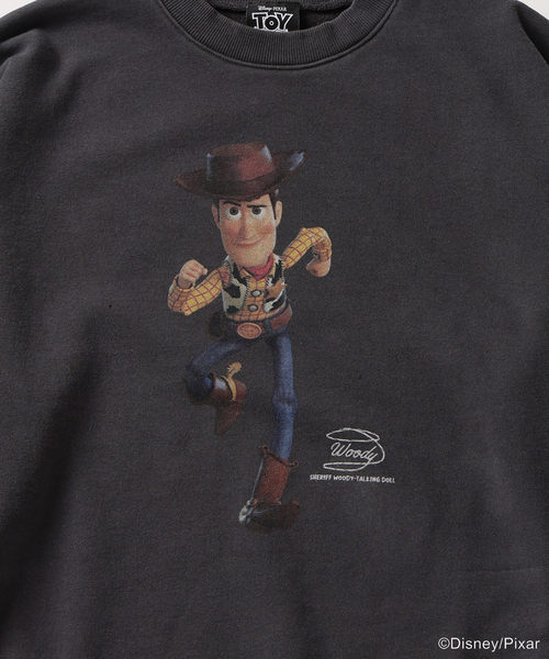 JOURNAL STANDARD（ジャーナルスタンダード）の「TOY STORY / トイ ストーリー for JOURNAL STANDARD プリント スウェット（スウェット・メンズ・ホワイト/ライトグリーン/ブラック×ブラック/ブラック系その他/オレンジ/ブラックミックス・LARGE/MEDIUM）」の9枚目の写真