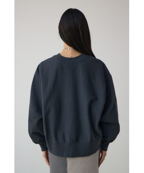 AZUL by moussy（アズールバイマウジー）の「クラックロゴスウェット（スウェット・レディース・ライトブラック/ブラウン/グレー×ホワイト・FREE）」の10枚目の写真