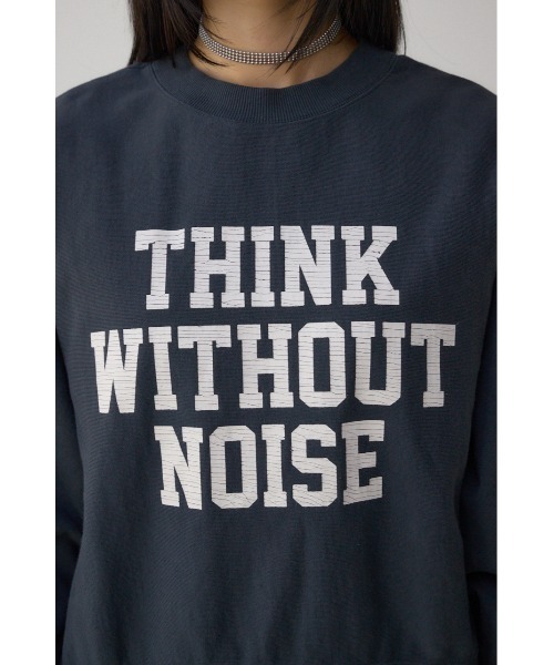 AZUL by moussy（アズールバイマウジー）の「クラックロゴスウェット（スウェット・レディース・ライトブラック/ブラウン/グレー×ホワイト・FREE）」の11枚目の写真