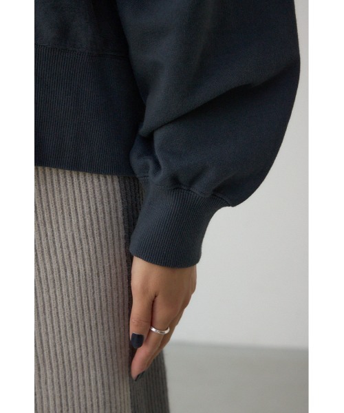 AZUL by moussy（アズールバイマウジー）の「クラックロゴスウェット（スウェット・レディース・ライトブラック/ブラウン/グレー×ホワイト・FREE）」の13枚目の写真