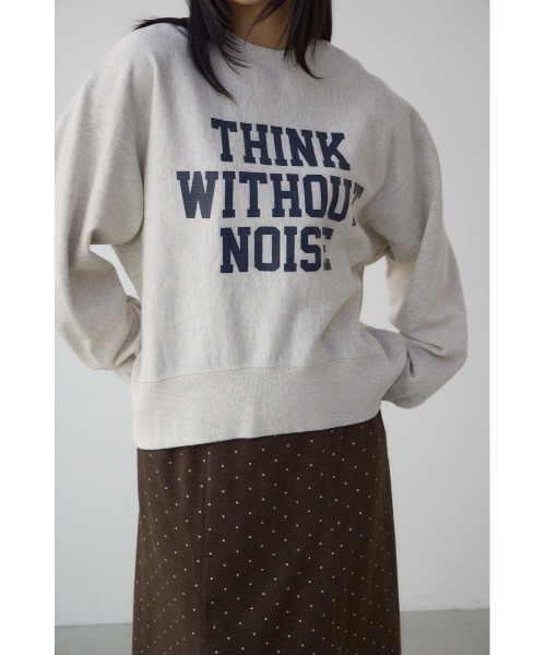 AZUL by moussy（アズールバイマウジー）の「クラックロゴスウェット（スウェット・レディース・ライトブラック/ブラウン/グレー×ホワイト・FREE）」の15枚目の写真