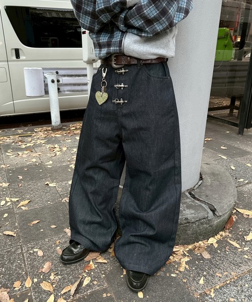 kutir（クティール）の「FIREMAN RIGID BAGGY DENIM PANTS／ファイヤーマンリジットバギーデニムパンツ（デニムパンツ・メンズ・ブラック/インディゴブルー・SMALL/MEDIUM/LARGE）」の21枚目の写真